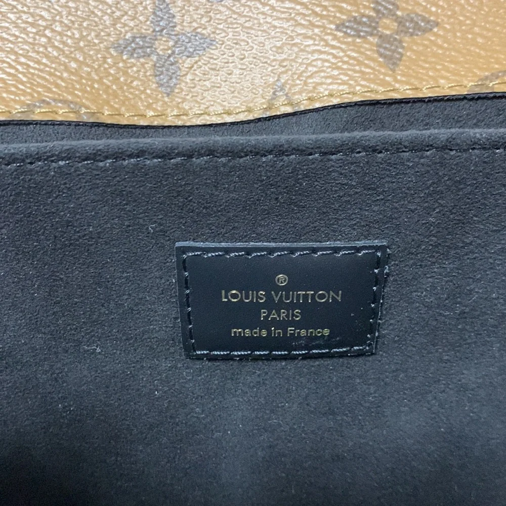 Louis Vuitton Brown Pochette Metis Reverse Monogram Canvas Crossbody Bag